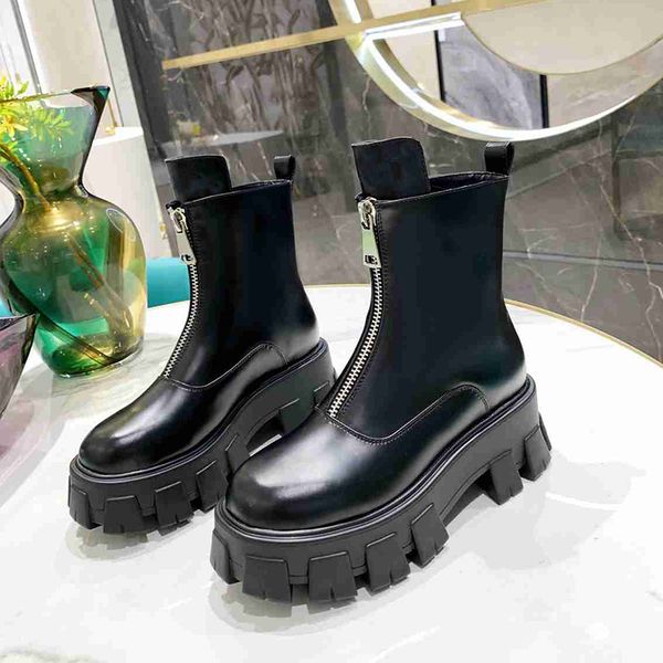 women designer platform boots front zipper real leather 6cm muffin heels lady winter martin boot shoes black white size 35-41
women designer platform boots front zipper real leather 6cm muffin heels lady winter martin boot shoes black white size 35-41