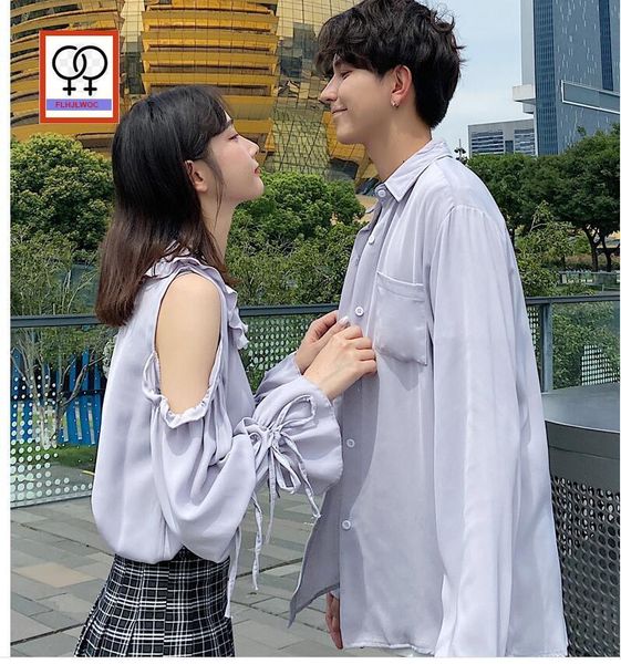 off shoulder holiday honeymoon matching couple clothes lovers party single breasted button shirts women's blouses &, White
off shoulder holiday honeymoon matching couple clothes lovers party single breasted button shirts women's blouses &, White