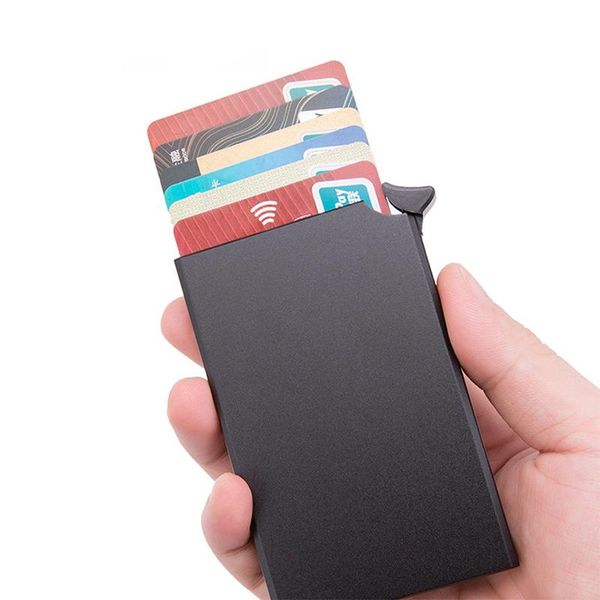card holders zovyvol rfid anti-theft holder thin id case automatically solid metal bank wallet business mini, Brown;gray
card holders zovyvol rfid anti-theft holder thin id case automatically solid metal bank wallet business mini, Brown;gray
