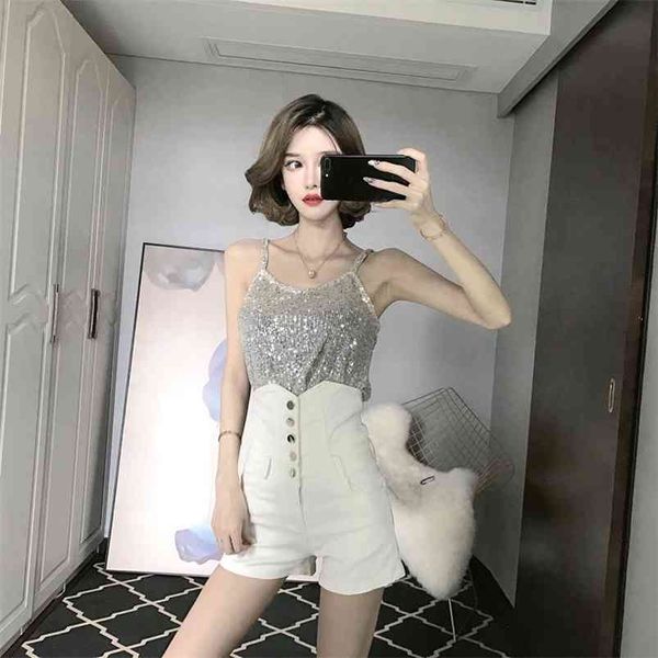 spring summer women's shorts korean style solid color high waist breasted denim wide-leg slim female gx678 210507, White;black
spring summer women's shorts korean style solid color high waist breasted denim wide-leg slim female gx678 210507, White;black