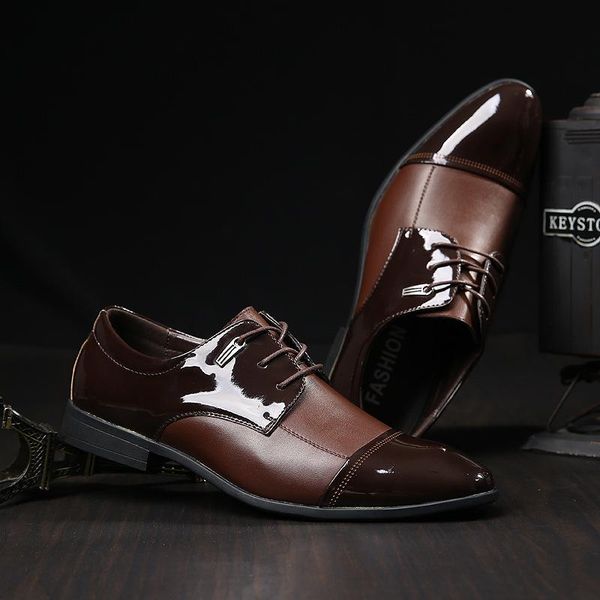 dress shoes pointed toe man casual mens patent gentle men loafer office patchwork male oxford low price ji10, Black
dress shoes pointed toe man casual mens patent gentle men loafer office patchwork male oxford low price ji10, Black