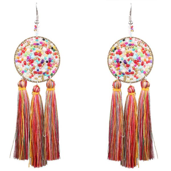 dangle & chandelier claire jin pure handmade small bead tassel ethnic earrings women hand-knitted bohemian jewelry long earring fashion part, Silver
dangle & chandelier claire jin pure handmade small bead tassel ethnic earrings women hand-knitted bohemian jewelry long earring fashion part, Silver