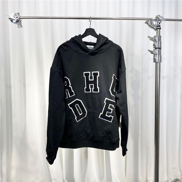 men's hoodies & sweatshirts hoodie embroidered logo men women 1:1 flocking letter patch oversize hooded pullovers, Black
men's hoodies & sweatshirts hoodie embroidered logo men women 1:1 flocking letter patch oversize hooded pullovers, Black