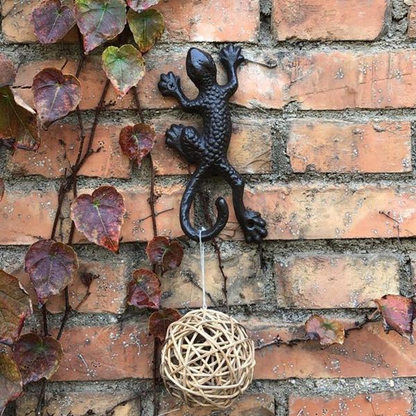 hooks & rails multifunctional cast iron storage organizer gecko shape home decor balcony heavy duty key holder for hanging plants garden hoo
hooks & rails multifunctional cast iron storage organizer gecko shape home decor balcony heavy duty key holder for hanging plants garden hoo