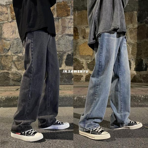men's jeans multicolor baggy men fashion casual retro wide-leg streetwear loose hip-hop straight denim pants mens trousers, Blue
men's jeans multicolor baggy men fashion casual retro wide-leg streetwear loose hip-hop straight denim pants mens trousers, Blue