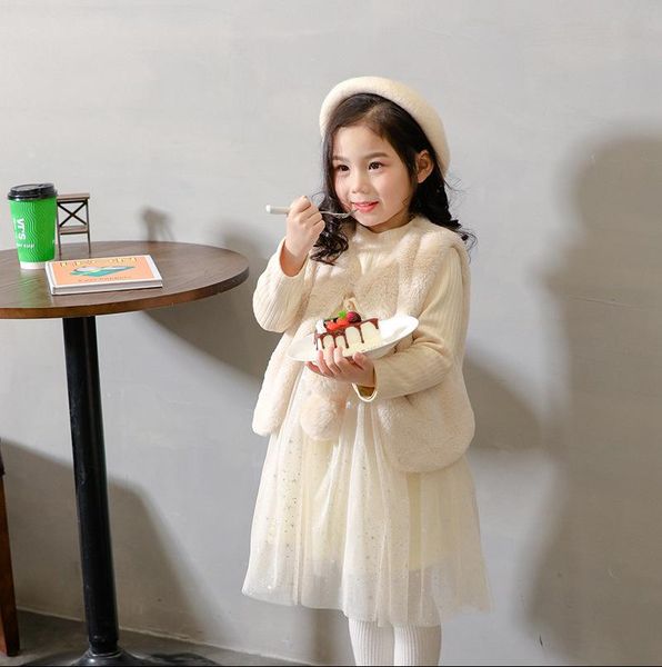 girl's dresses autumn and winter clothing children plus fleece dress plush vest suit thick girl princess two-piece, skirt, Red;yellow
girl's dresses autumn and winter clothing children plus fleece dress plush vest suit thick girl princess two-piece, skirt, Red;yellow