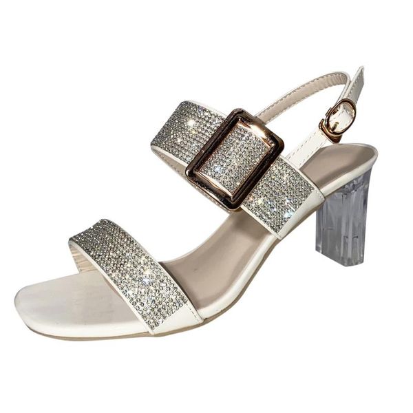 sandals summer women's fashion large size rhinestone one-word buckle thick heel high, Black
sandals summer women's fashion large size rhinestone one-word buckle thick heel high, Black