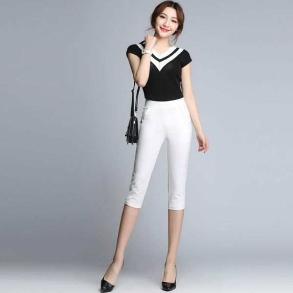 women's pants & capris casual summer womens brand stretch calf length high waist slim fit plus size 9xl solid streetwear female pencil, Black;white
women's pants & capris casual summer womens brand stretch calf length high waist slim fit plus size 9xl solid streetwear female pencil, Black;white