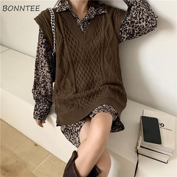 women's vests sweater vest women solid autumn loose leisure all-match knitted harajuku korean ins v-neck sleeveless outwear high street, Black;white
women's vests sweater vest women solid autumn loose leisure all-match knitted harajuku korean ins v-neck sleeveless outwear high street, Black;white