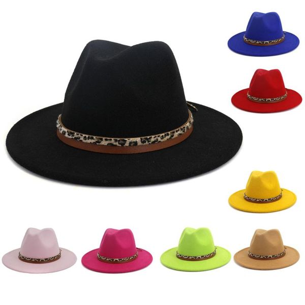 wide brim hats fedoras felt hat for women man panama fascina belt fashion vintage fedora jazz cap autumn winter, Blue;gray
wide brim hats fedoras felt hat for women man panama fascina belt fashion vintage fedora jazz cap autumn winter, Blue;gray