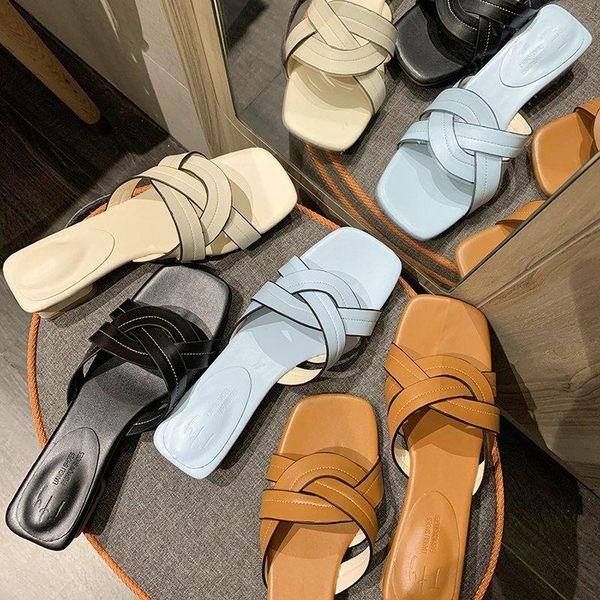 slippers women's shoes 2021 orange square cross with quilted thick heel sandals, Black
slippers women's shoes 2021 orange square cross with quilted thick heel sandals, Black