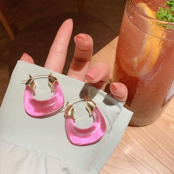 hoop & huggie 2021 retro colorful resin transparent circle earrings geometric gold metal round for woman girls travel jewelry, Golden;silver
hoop & huggie 2021 retro colorful resin transparent circle earrings geometric gold metal round for woman girls travel jewelry, Golden;silver