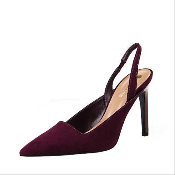 dress shoes fashion professional ol women's with high heels suede shallow mouth pointed hollow ladies banquet, Black
dress shoes fashion professional ol women's with high heels suede shallow mouth pointed hollow ladies banquet, Black