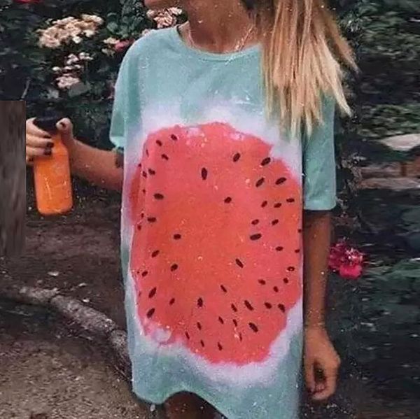 45#harajuku graphic t-shirt women's plus size short-sleeved round neck watermelon printing oversized t shirt casual top, White
45#harajuku graphic t-shirt women's plus size short-sleeved round neck watermelon printing oversized t shirt casual top, White