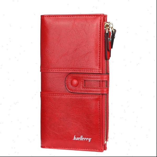 wallet women pu leather ladies long large capacity buckle zipper clutch bag fashion multicard portfel damski, Red;black
wallet women pu leather ladies long large capacity buckle zipper clutch bag fashion multicard portfel damski, Red;black