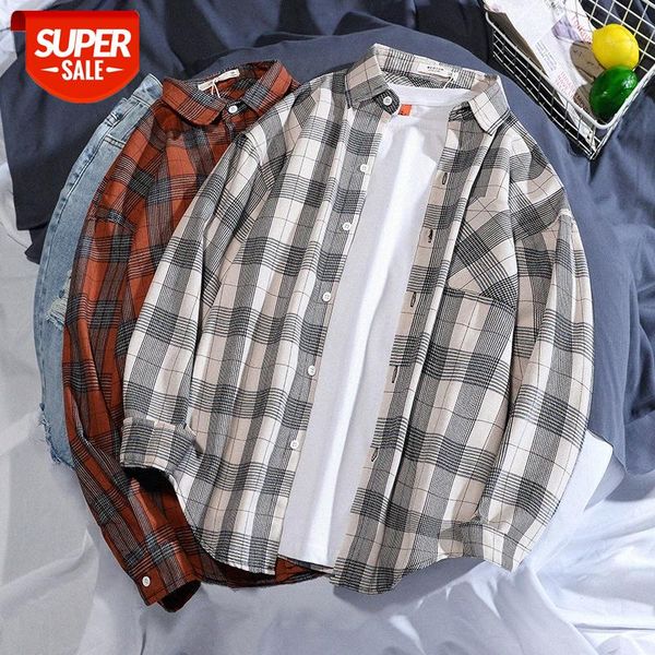 men's long-sleeved plaid shirt, flow clothes, versatile casual , handsome jackets #jh3l, White;black
men's long-sleeved plaid shirt, flow clothes, versatile casual , handsome jackets #jh3l, White;black