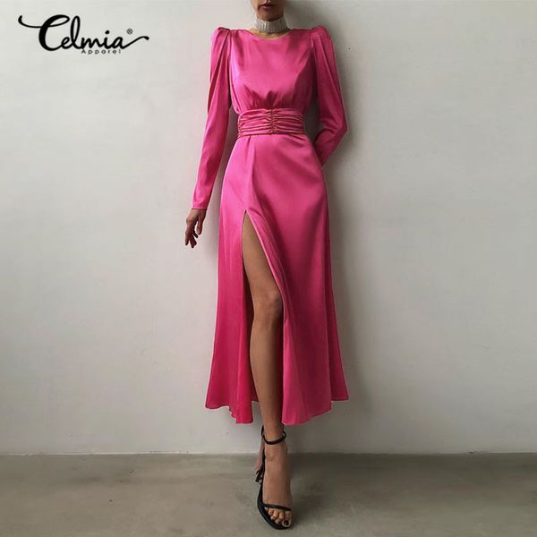 dresses women elegant satin silk party tight celmia fashion open back slit hem maxi vestidos belted long sleeve dress robe, Black;gray
dresses women elegant satin silk party tight celmia fashion open back slit hem maxi vestidos belted long sleeve dress robe, Black;gray