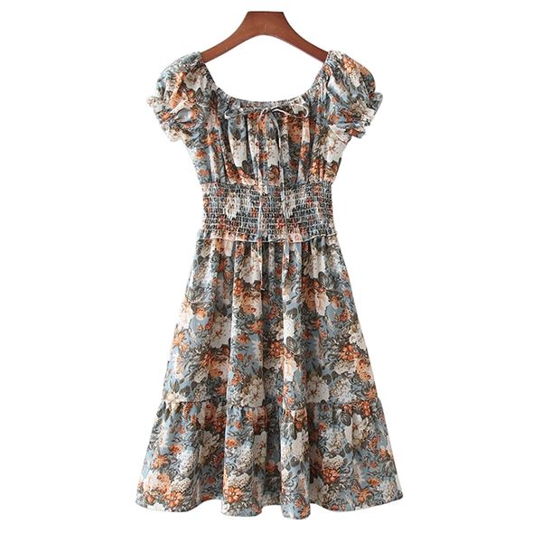 vintage floral print off shoulder dress women elastic waist a line short vestido summer holiday casual robe 210514, Black;gray
vintage floral print off shoulder dress women elastic waist a line short vestido summer holiday casual robe 210514, Black;gray