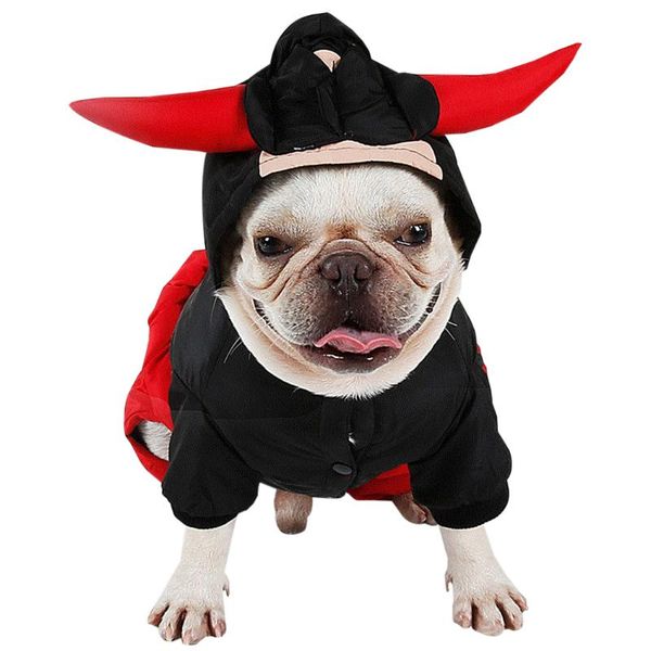 funny costume winter dog clothes thick four-legged bull cosplay party for halloween apparel
funny costume winter dog clothes thick four-legged bull cosplay party for halloween apparel