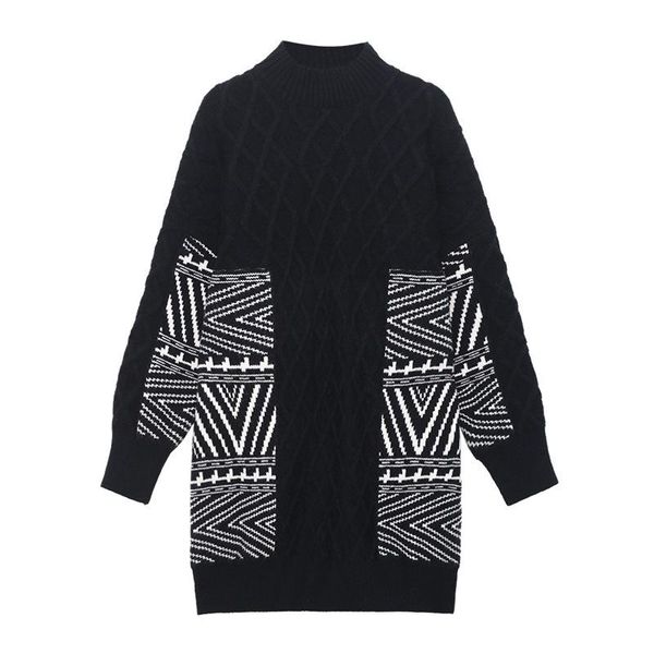 women's sweaters fairynatural female korean design black long pullovers 2022 knitwear turtleneck retro jumpers women print casual gothi, White;black
women's sweaters fairynatural female korean design black long pullovers 2022 knitwear turtleneck retro jumpers women print casual gothi, White;black