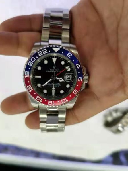 with original box luxury wristwatches 40mm gmt ii 116710 stainless steel ceramic bezel asia 2813 mechanical automatic mens watch watches 685, Slivery;brown
with original box luxury wristwatches 40mm gmt ii 116710 stainless steel ceramic bezel asia 2813 mechanical automatic mens watch watches 685, Slivery;brown