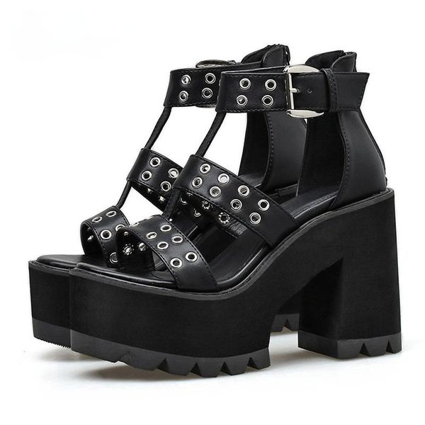 sandals comemore rivet shoes woman party rock style blakc block heel platform women back zipper summer footwear gladiator, Black
sandals comemore rivet shoes woman party rock style blakc block heel platform women back zipper summer footwear gladiator, Black