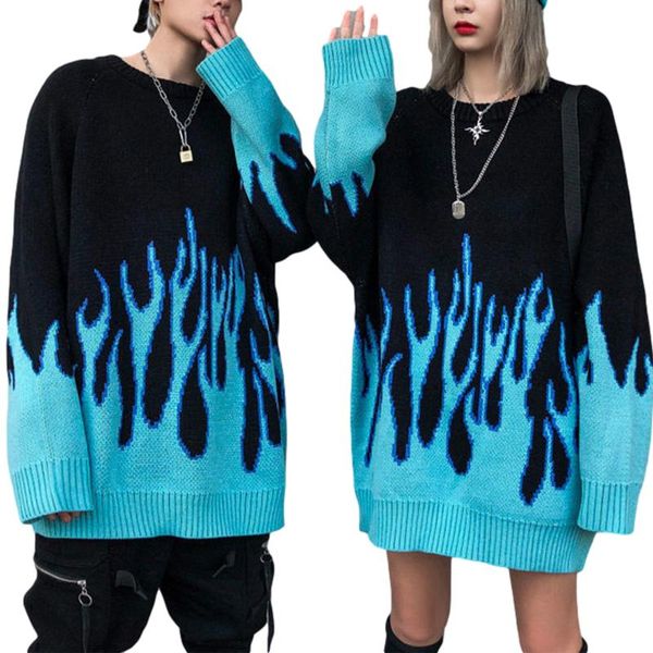 women's sweaters jchb women men autumn loose knitwear casual style flame pattern long sleeve o-neck sweater winter couples clothes, White;black
women's sweaters jchb women men autumn loose knitwear casual style flame pattern long sleeve o-neck sweater winter couples clothes, White;black