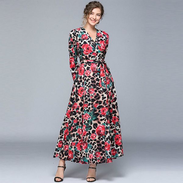 dress luxury runway summer flower vintage print long of women's shape decorating on v elegant the line dressed as sukienki 6wsh, Black;gray
dress luxury runway summer flower vintage print long of women's shape decorating on v elegant the line dressed as sukienki 6wsh, Black;gray