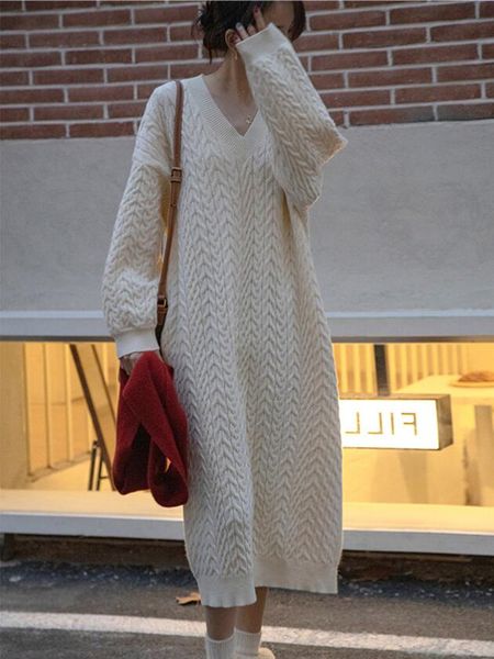 casual dresses casual autumn loose thicken warm knitted or crocheted girly winter gown sleeved with long-winded cleavage czou, Black;gray
casual dresses casual autumn loose thicken warm knitted or crocheted girly winter gown sleeved with long-winded cleavage czou, Black;gray