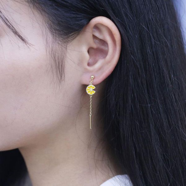 hoop & huggie moonmory 100% 925 sterling silver long chain lemon slice earrings for women fruit dangle piercing summer trendy jewelry, Golden;silver
hoop & huggie moonmory 100% 925 sterling silver long chain lemon slice earrings for women fruit dangle piercing summer trendy jewelry, Golden;silver