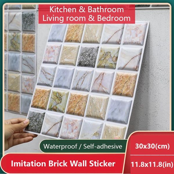 wall stickers 30x30cm mosaic self-adhesive sticker diy kitchen bathroom waterproof and oil-proof decorative wallpaper
wall stickers 30x30cm mosaic self-adhesive sticker diy kitchen bathroom waterproof and oil-proof decorative wallpaper