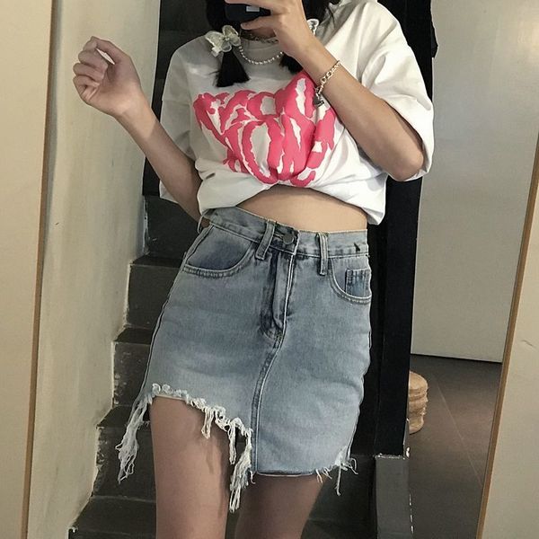 summer retro irregular denim skirt female small tall waist was thin and hole girl a-line package hip short skirt trend 210522, Black
summer retro irregular denim skirt female small tall waist was thin and hole girl a-line package hip short skirt trend 210522, Black