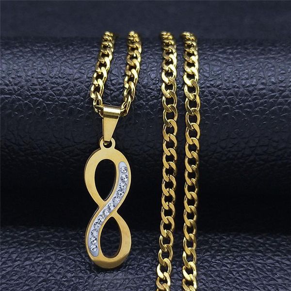 pendant necklaces wireless loop symbol crystal stainless steel chain women gold color hip hop necklace jewelry collares nxhyb193s05, Silver
pendant necklaces wireless loop symbol crystal stainless steel chain women gold color hip hop necklace jewelry collares nxhyb193s05, Silver