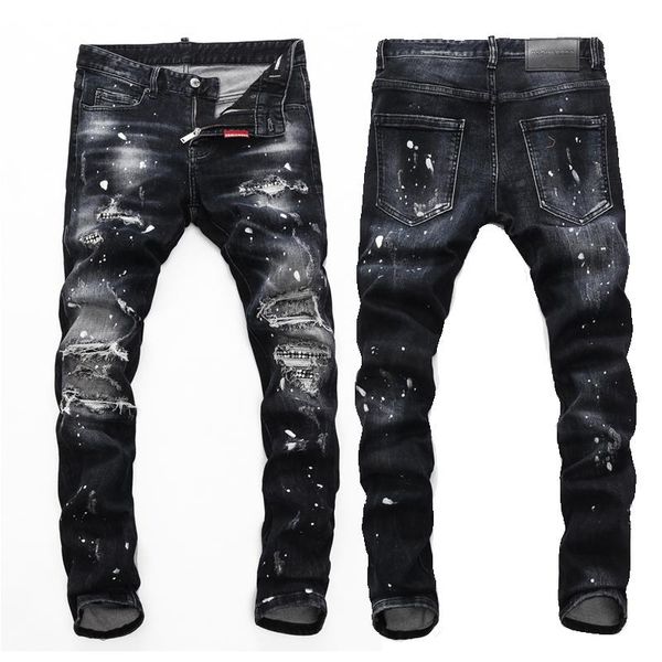 men's jeans european nightclub style brand black italy luxury men denim trousers patchwork slim letter pencil pants for, Blue
men's jeans european nightclub style brand black italy luxury men denim trousers patchwork slim letter pencil pants for, Blue