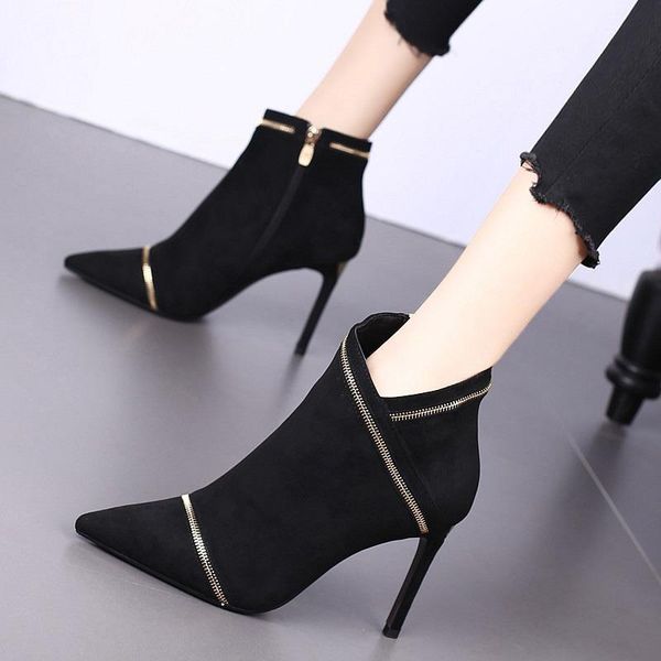boots women ankle pu leather zipper booties high heels autumn shoes black winter zapatos de mujer pointed toe
boots women ankle pu leather zipper booties high heels autumn shoes black winter zapatos de mujer pointed toe