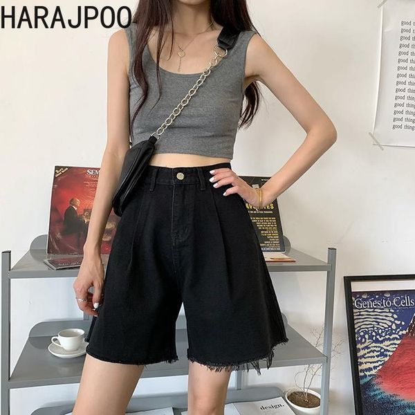 harajpoo women pant 2021 summer korean ins trendy girls harajuku style vintage loose high-waist straight casual five point jeans, Blue
harajpoo women pant 2021 summer korean ins trendy girls harajuku style vintage loose high-waist straight casual five point jeans, Blue