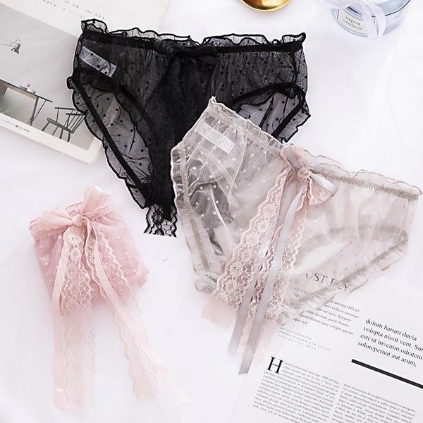 transparent polka dot mesh panties feminine underwear cute bow girl lace low-rise comfortable gqb women's, Black;pink
transparent polka dot mesh panties feminine underwear cute bow girl lace low-rise comfortable gqb women's, Black;pink