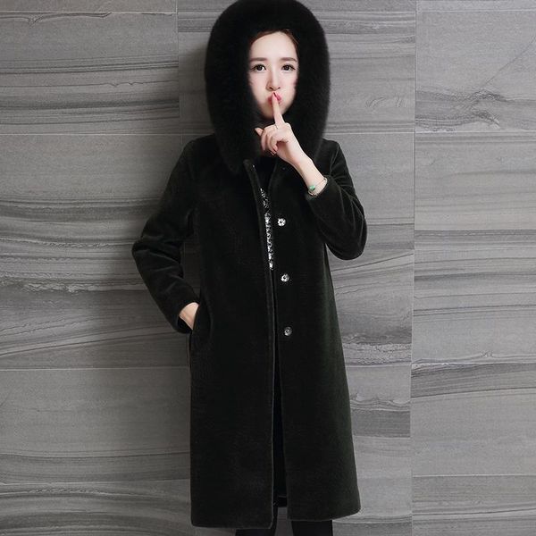 women's fur & faux winter 2021 jacket women real sheep shearing coat female long warm jackets hooded plus size 5xl 6xl ot1726 s, Black
women's fur & faux winter 2021 jacket women real sheep shearing coat female long warm jackets hooded plus size 5xl 6xl ot1726 s, Black