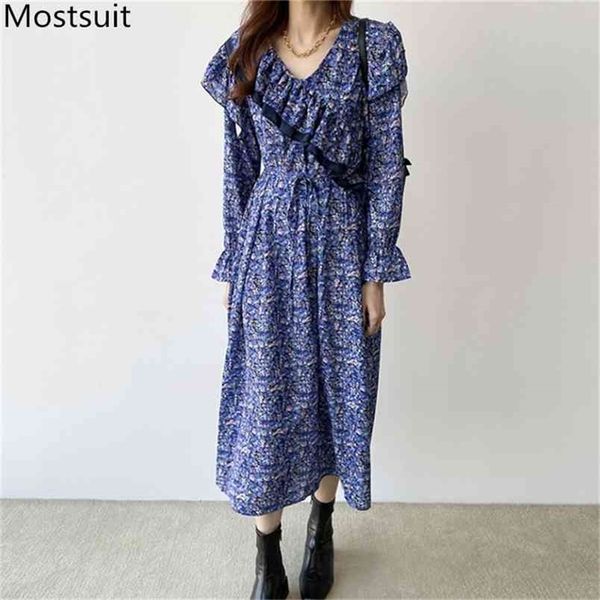 spring floral printed korean long dress women flare sleeve v-neck ruffles dresses vintage loose fashion vestidos mujer 210513, Black;gray
spring floral printed korean long dress women flare sleeve v-neck ruffles dresses vintage loose fashion vestidos mujer 210513, Black;gray