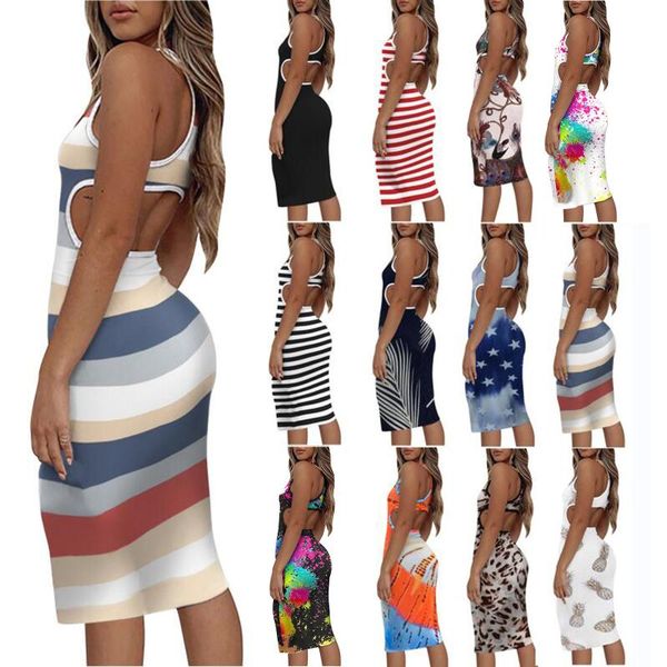 casual dresses women dress sleeveless slimming o-neck printing backless tank streetwear party vestidos, Black;gray
casual dresses women dress sleeveless slimming o-neck printing backless tank streetwear party vestidos, Black;gray
