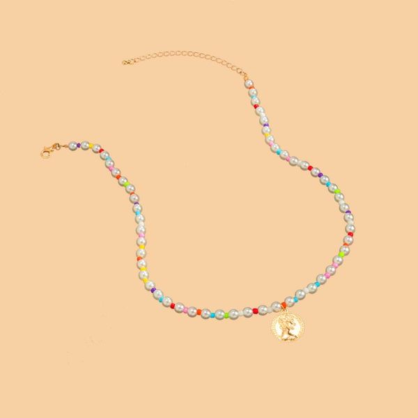 chokers bohemia colorful beads pearl choker necklace for men/women fashion beaded chain with coin pendant necklaces 2021 jewelry, Golden;silver
chokers bohemia colorful beads pearl choker necklace for men/women fashion beaded chain with coin pendant necklaces 2021 jewelry, Golden;silver