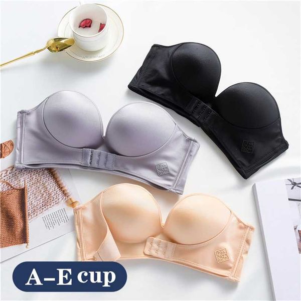 2pcs women strapless plus size invisible bra push up front closure bralette underwear lingerie seamless brassiere de cup 211217, Red;black
2pcs women strapless plus size invisible bra push up front closure bralette underwear lingerie seamless brassiere de cup 211217, Red;black