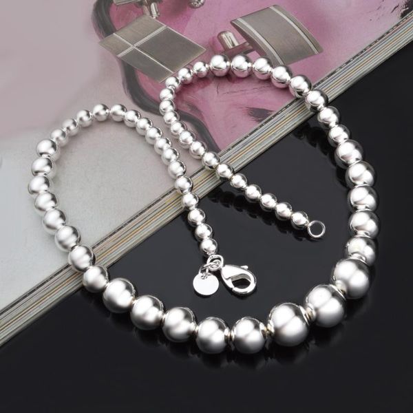 chains silver plated necklace choker smooth snake belly shape beads for women color frosted necklaces jewelry
chains silver plated necklace choker smooth snake belly shape beads for women color frosted necklaces jewelry