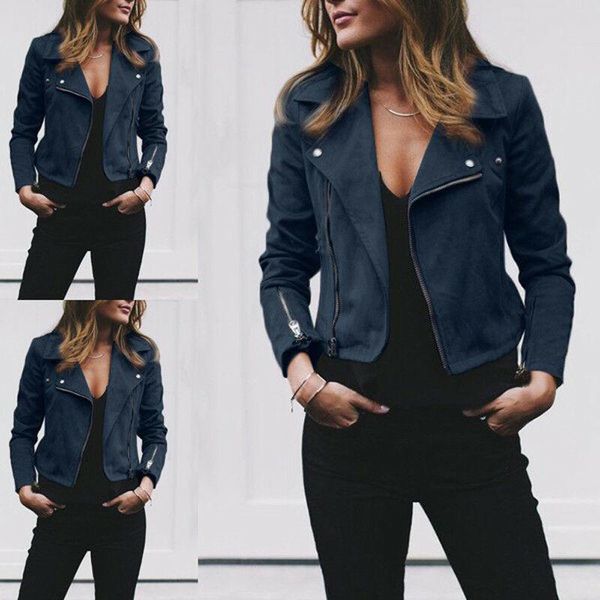 women's jackets fashion zipper tunic army jacket coats casual ladies autumn leather zip up biker flight cl af9j, Black;brown
women's jackets fashion zipper tunic army jacket coats casual ladies autumn leather zip up biker flight cl af9j, Black;brown