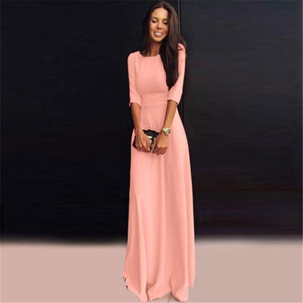 casual dresses women summer clothes long chiffon 3/4 sleeve round neck evening formal party prom ball gown maxi dress regular size pullover, Black;gray
casual dresses women summer clothes long chiffon 3/4 sleeve round neck evening formal party prom ball gown maxi dress regular size pullover, Black;gray