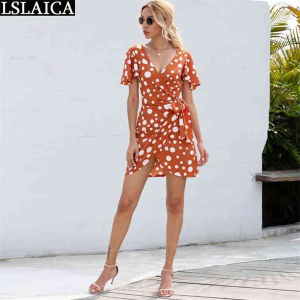 dot pirnt dress v-neck high waist bow strappy mini hem split bodycon vestido feminino 210515, Black;gray
dot pirnt dress v-neck high waist bow strappy mini hem split bodycon vestido feminino 210515, Black;gray