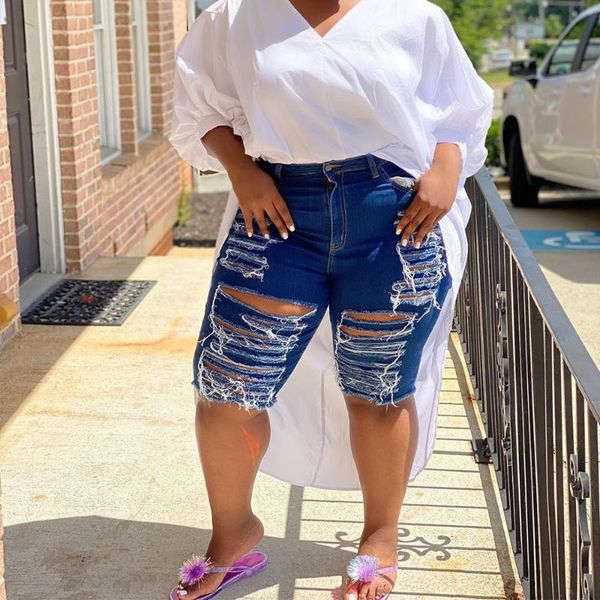 women's jeans tmustobe bodycon ripped women plus size skinny streetwear summer festival clothing fashion slim casual denim shorts, Blue
women's jeans tmustobe bodycon ripped women plus size skinny streetwear summer festival clothing fashion slim casual denim shorts, Blue