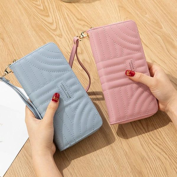 wallets purse wallet pu leather female long zipper wristband card holder clutch lady, Red;black
wallets purse wallet pu leather female long zipper wristband card holder clutch lady, Red;black