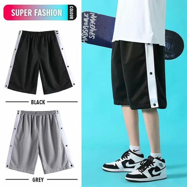shorts men's summer straight loose basketball buttoned pants thin section breathable sports casual youth five-point, White;black
shorts men's summer straight loose basketball buttoned pants thin section breathable sports casual youth five-point, White;black