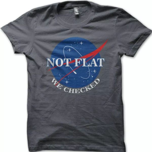nasa not flat we checked globe flat earth society funny birthday t-shirt 9114, White;black
nasa not flat we checked globe flat earth society funny birthday t-shirt 9114, White;black